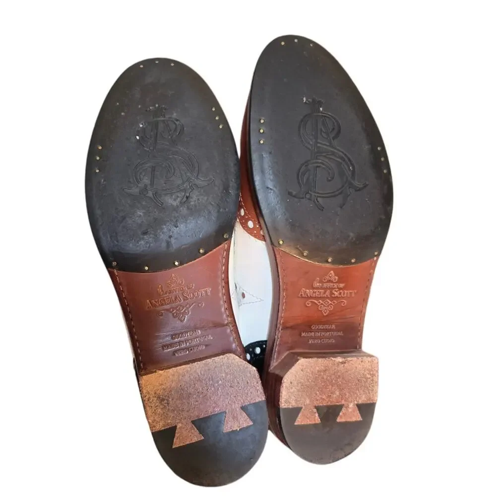 The Office of Angela Scott Mr. Doubt Oxford Brogue Loafers 38.5 US 8.5 - Picture 9 of 11